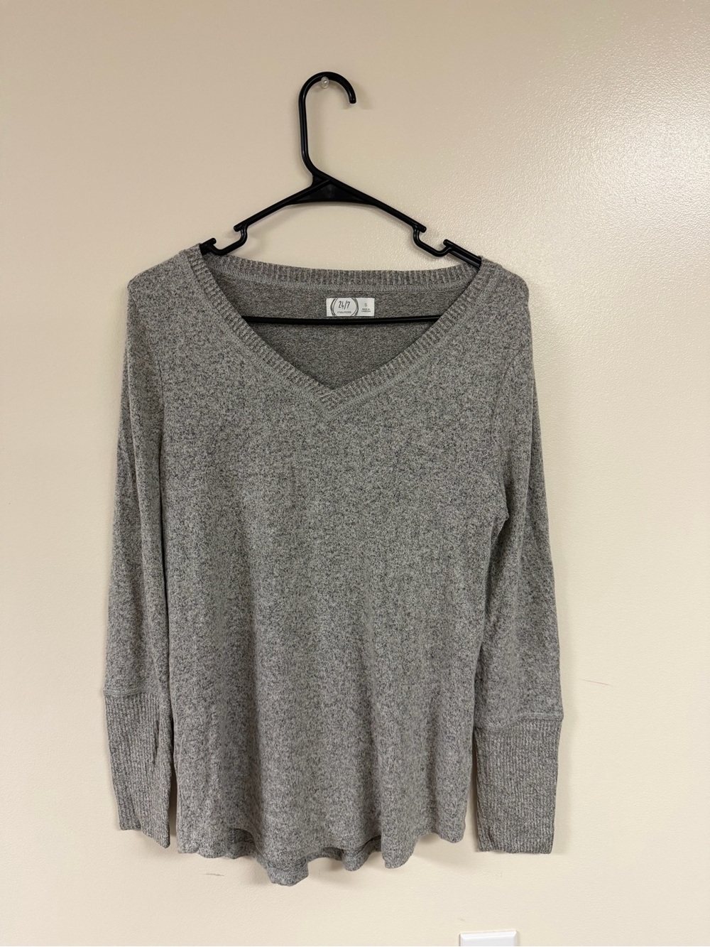Maurices Heather Gray V-Neck Sweater